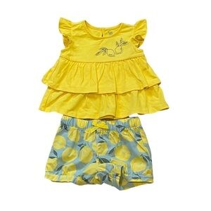 JUST ONE YOU - MADE BY CARTER’S - 12 MO. BRIGHT YELLOW TOP & BLOOMERS NWT - B9